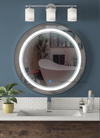 Cermin LED Bulat 