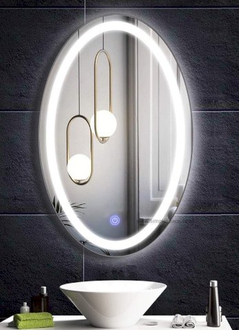 Cermin LED Elips
